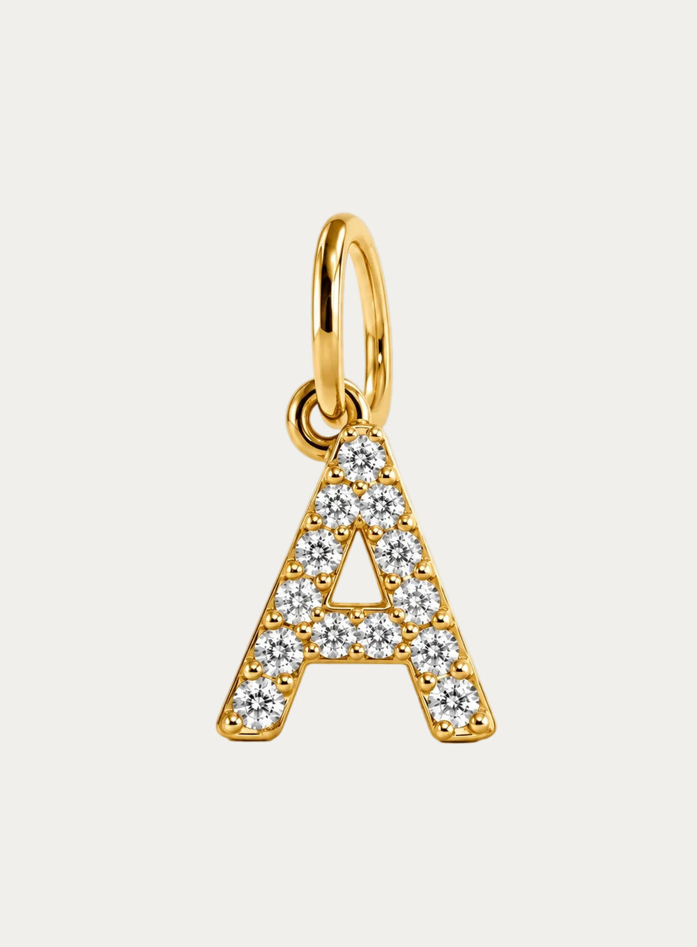 Lab-Grown Diamond Letter Charm